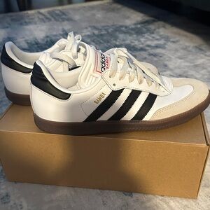 Adidas Samba White and Black Sneakers